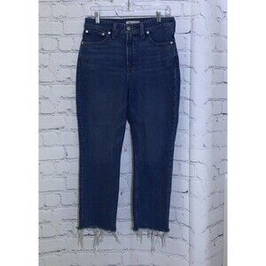 Madewell Jeans Womens 29P Curvy Perfect Vintage Straight High Rise Blue Denim